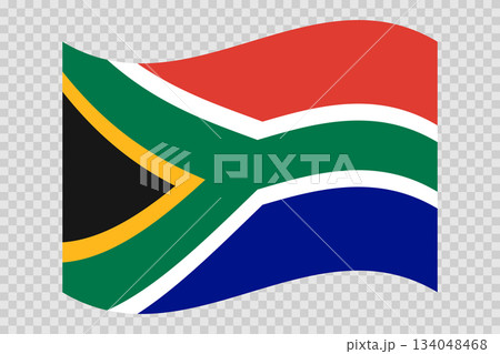 Flag of Republic of South Africa. RSA national symbol in official colors. Template icon. Abstract vector background 134048468