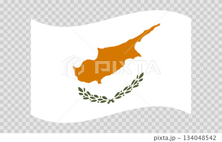 Flag of Cyprus. National symbol in official colors. Template icon. Abstract vector background Flag of Cyprus. National symbol in official colors. Template icon. Abstract vector background 134048542