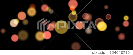 Abstract color shining bokeh isolated on transparent background. Lights and sparks glitter glowing effect. Lens flare Christmas or New Year holiday card 134048730