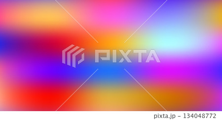 Trendy abstract rainbow blurred background. Smooth watercolor vector illustration for web, template, posters, card, banner. Pastel colors gradient mesh pattern 134048772