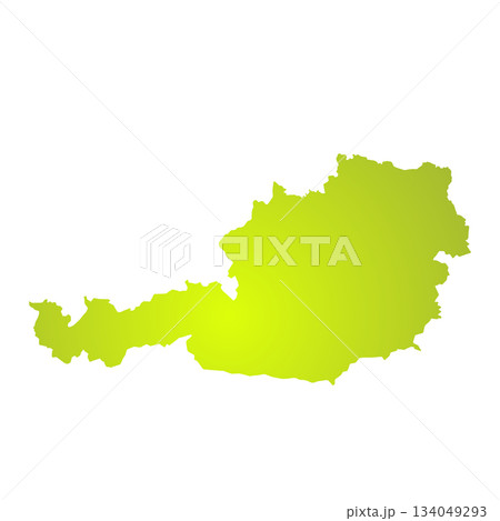 Map of Austria, sign silhouette. World Map Globe. Vector Illustration isolated on white background. Europe continent 134049293