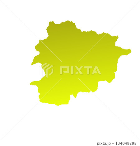 Map of Andorra, sign silhouette. World Map Globe. Vector Illustration isolated on white background. Europe continent Map of Andorra, sign silhouette. World Map Globe. Vector Illustration isolated on white background. Europe continent 134049298