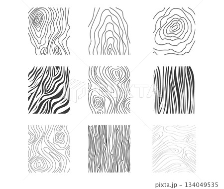 Crosshatch patterns range hand drawn texture set, crosshatch line doodle grunge background. Scribble graphite strokes, lines, wood, shading elements. 134049535
