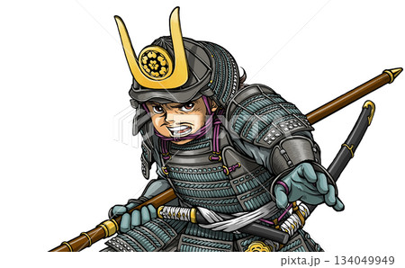 戦国武将の長宗我部元親のイラスト素材 [134049949] - PIXTA