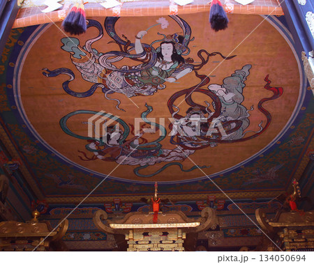 日光市 日光東照宮 神輿舎 天女の天井画 日光市 日光東照宮 神輿舎 天女の天井画 134050694