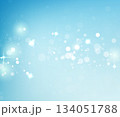 Light Blue Vector Bokeh Background For Baby Shower And Birthday 134051788