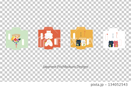 日本幸運信封設計 日本幸運信封設計 134052543