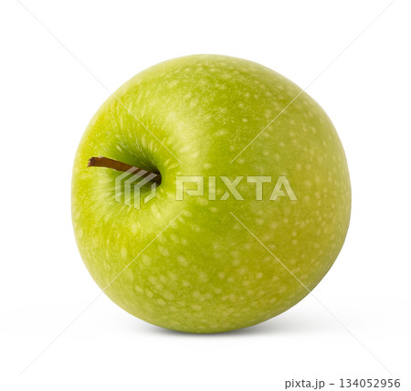 Granny smith's green apple on white background. Granny smith's green apple on white background. 134052956