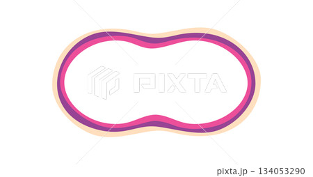 Groovy wavy retro abstract frame shape with a bold outline and soft border. Funky y2k graphic frame adds a cool retro touch to creative backgrounds and modern projects. Groovy wavy retro abstract frame shape with a bold outline and soft border. Funky y2k graphic frame adds a cool retro touch to creative backgrounds and modern projects. 134053290