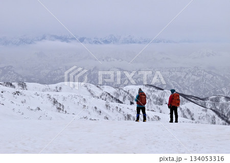 冬の守門岳から見た八海山方面 冬の守門岳から見た八海山方面 134053316
