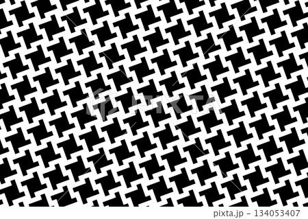 Pepita, swirl, pinwheel or shemagh pattern. Arabic black and white textile motif. Plaid, scarf or cloth textile print. Tweed fabric design. Classic monochrome ornament. Vector graphic illustration Pepita, swirl, pinwheel or shemagh pattern. Arabic black and white textile motif. Plaid, scarf or cloth textile print. Tweed fabric design. Classic monochrome ornament. Vector graphic illustration 134053407