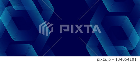 Modern medical or health care scientific abstract background with hexagons. Geometric stripe line art design for poster, brochure, cover, banner, header, website, presentation template 134054101