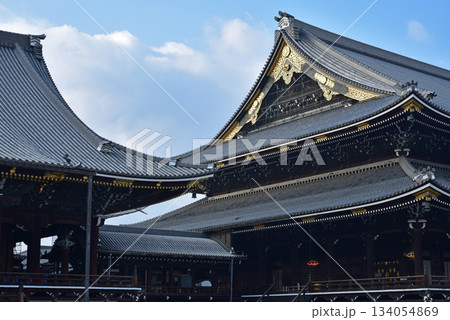 京都　東本願寺　阿弥陀堂と御影堂 134054869