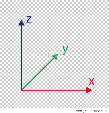 User interface illustration of three color xyz axes. Vector illustration of CAD UI representing three-dimensional space User interface illustration of three color xyz axes. Vector illustration of CAD UI representing three-dimensional space 134054884