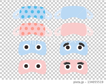 眼罩插圖集 134055519