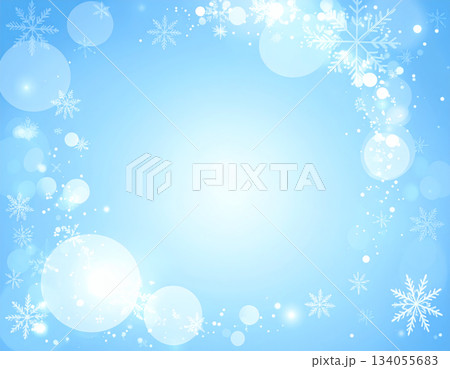 背景素材　冬イメージ 134055683