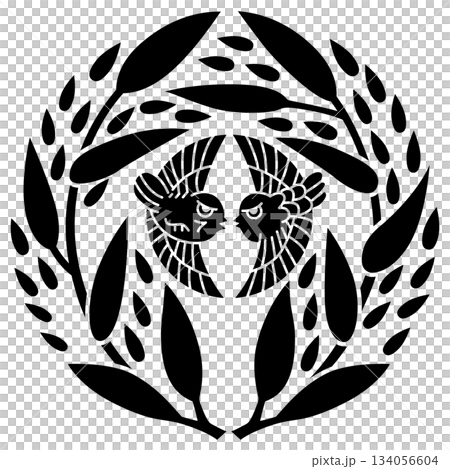 This is the family crest of the Yagyu family. This is the family crest of the Yagyu family. 134056604