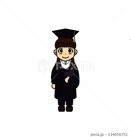 卒業　大学　女の子 134056752