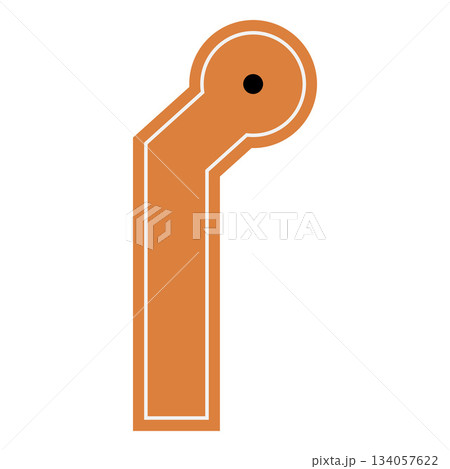 Mini golf course, vector flat curve brown golf lane with turn and hole, cartoon golf sport game, tournament competition Mini golf course, vector flat curve brown golf lane with turn and hole, cartoon golf sport game, tournament competition 134057622