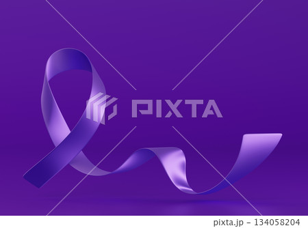 3d Purple Ribbon. World Leprosy Day Awareness. Horizontal Web Banner, Design template for posters, banners and social networks, infographic magazines or websites. 3d render 3d Purple Ribbon. World Leprosy Day Awareness. Horizontal Web Banner, Design template for posters, banners and social networks, infographic magazines or websites. 3d render 134058204