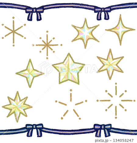 星のイラストセット 134058247