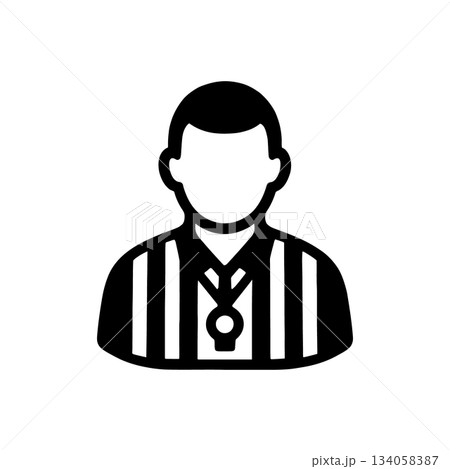 Sports Official Match Uniform Icon 134058387