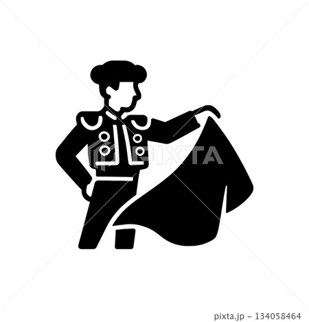 Spanish Bullfighter Matador Torero Icon 134058464