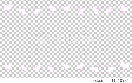 Glowing ginkgo leaf frame (pink) Glowing ginkgo leaf frame (pink) 134058584