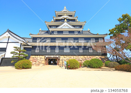 岡山県岡山市、岡山城の風景 岡山県岡山市、岡山城の風景 134058768