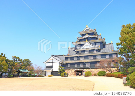 岡山県岡山市、岡山城の風景 岡山県岡山市、岡山城の風景 134058770