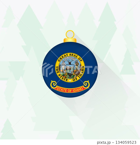 Idaho State Flag Christmas Decoration. 134059523