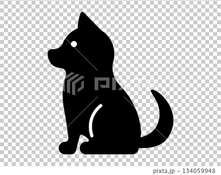 犬のアイコン モノトーン 犬のアイコン モノトーン 134059948