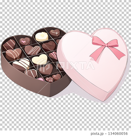 Valentine's Day Heart-Shaped Chocolate Assortment Gift Box 134060056