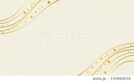 金色の線模様が入った上品でシンプルな和風背景デザイン素材 金色の線模様が入った上品でシンプルな和風背景デザイン素材 134060650