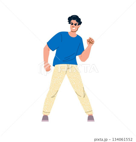Angry man expressing frustration and aggression feeling rage Angry man expressing frustration and aggression feeling rage 134061552