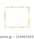 warm design Elegant gold floral frame free vector illustration 134062049