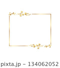 warm design Elegant gold floral frame free vector illustration 134062052