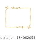 warm design Elegant gold floral frame free vector illustration 134062053