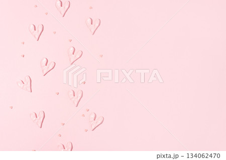 Valentine's day concept. Pink hearts on background. Valentine's day concept. Pink hearts on background. 134062470