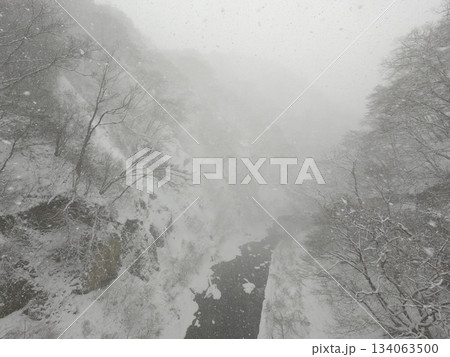 鳴子ダムの雪景色 鳴子ダムの雪景色 134063500