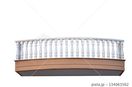 Stone railings isolated Stone railings isolated 134063562