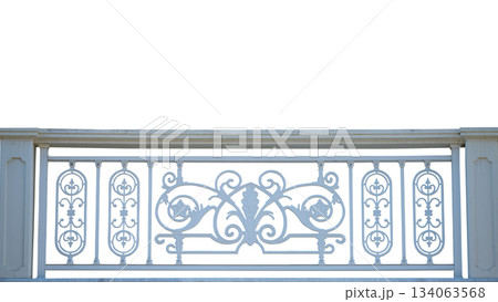 Stone railings isolated Stone railings isolated 134063568
