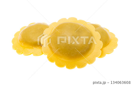 Italian ravioli isolated 134063608