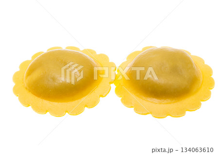 Italian ravioli isolated Italian ravioli isolated 134063610