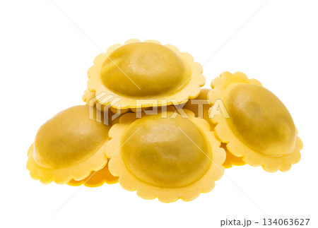 Italian ravioli isolated 134063627