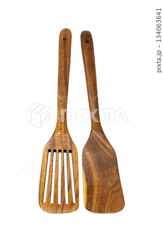 Wooden spoon isolated Wooden spoon isolated 134063641