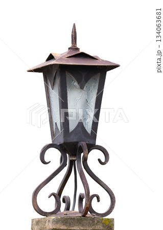 street lamp isolated street lamp isolated 134063681