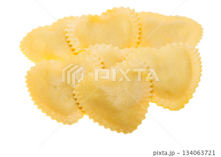 Italian ravioli isolated 134063721