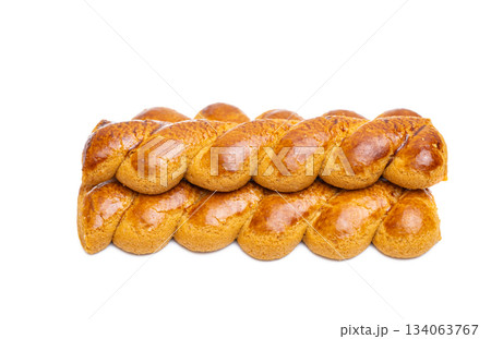 Greek cookies Koulourakia isolated 134063767