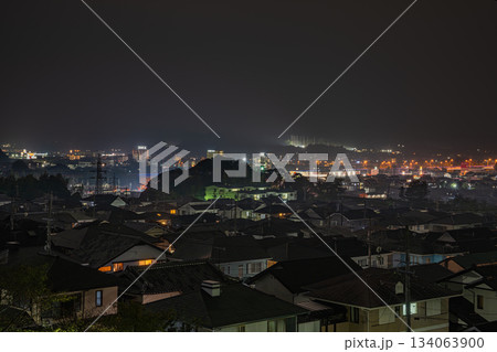 菊川市の夜景(静岡県) 菊川市の夜景(静岡県) 134063900